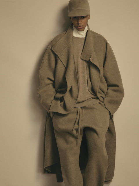Wool Cashmere Highneck Coat