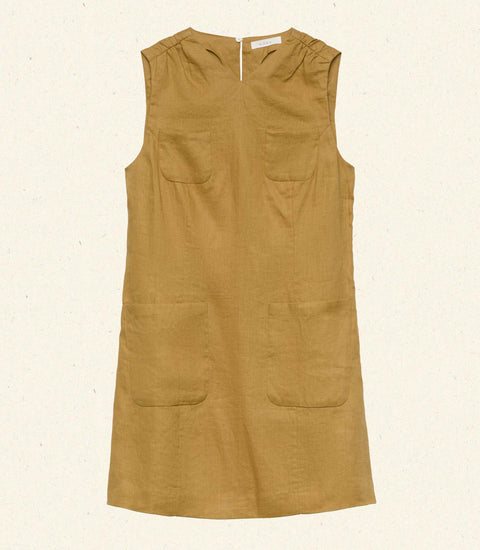 BENNETTE DRESS -- GOLDEN OLIVE