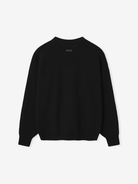 Wool Rib Crewneck Sweater