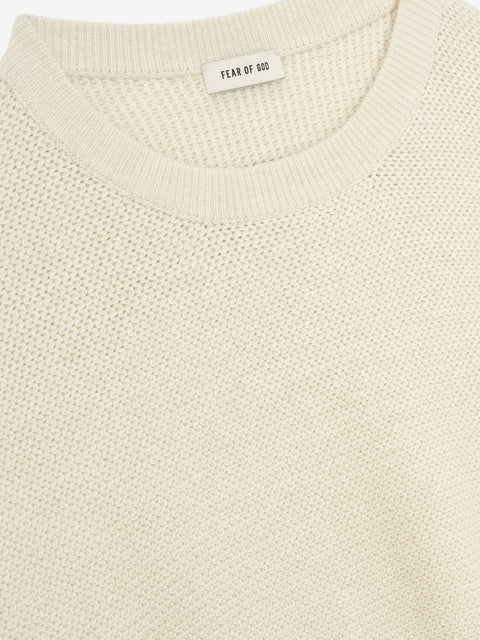 Wool Rib Crewneck Sweater