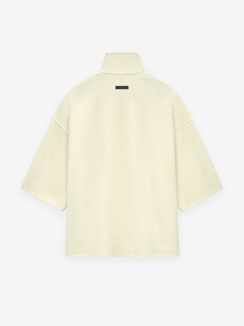 Double Wool Cashmere Short Sleeve Jacket