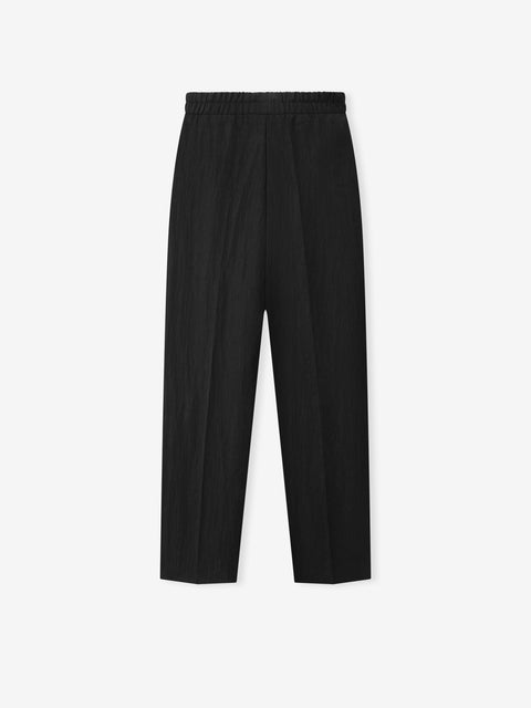 Tencel Nylon Drawstring Straight Pant