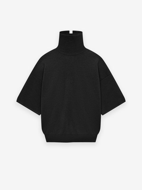 Merino Knit High Neck Tee