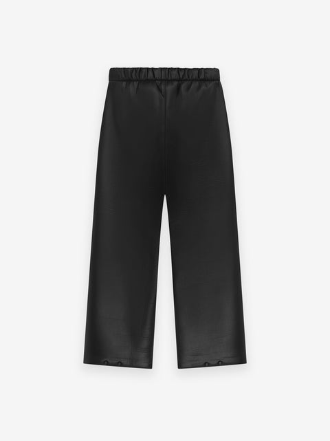 Neoprene Knee Pleat Wide Leg Pant