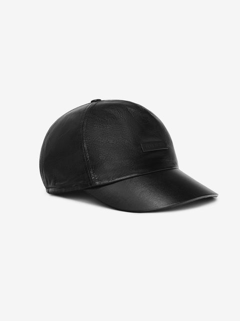 Leather Baseball Cap
