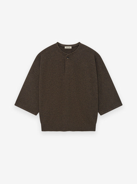 Fine Knit Henley Tee