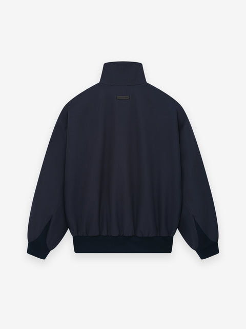 Wool High Neck Track Jacket