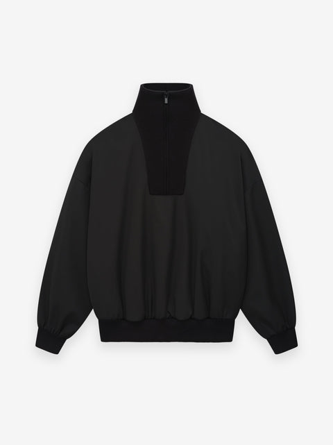 Nylon Wool High Neck Pullover