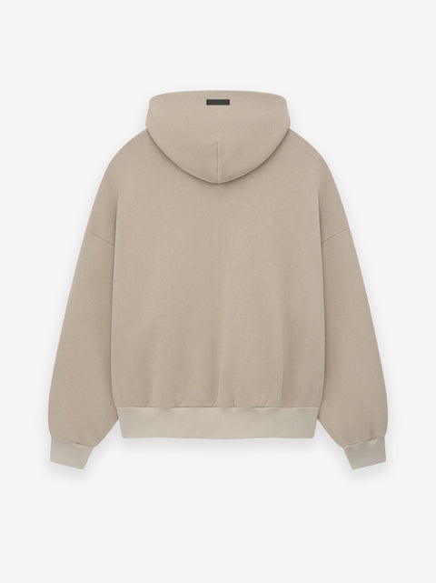 Cotton Cashmere Fleece Half Zip Hoodie