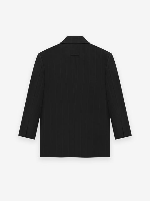 Pinstripe Relaxed Blazer