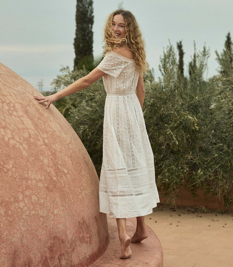 GEORGIANA DRESS -- SALT