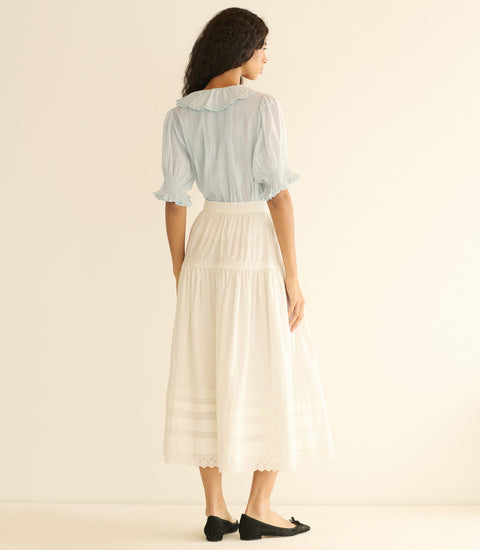 HENRI TOP -- ALICE BLUE