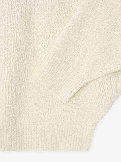 Wool Split High Neck Sweater
