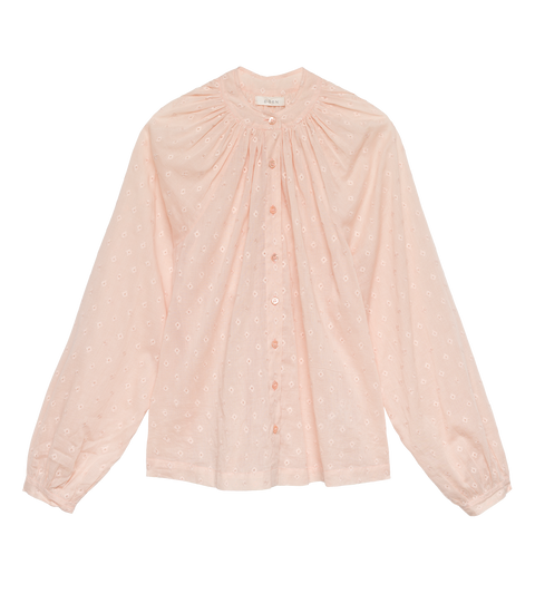 JULIENNE TOP -- PEACH SORBET MARSEILLE EMBROIDERY