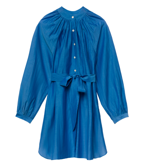 JULIET TUNIC DRESS -- SANTORINI BLUE
