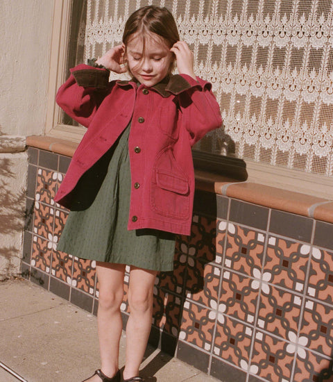 LITTLE PASCUAL JACKET -- WASHED CRIMSON
