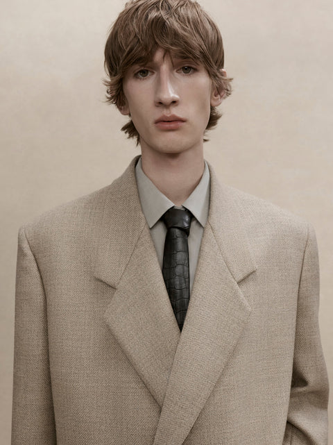Heavy Wool Twill Relaxed Blazer