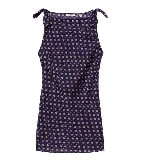 MALTINA DRESS -- NAVY CADIZ FOULARD
