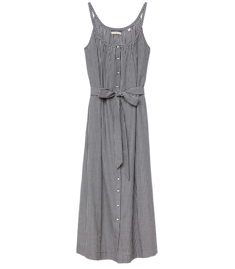 NEVITA DRESS -- NOIR LA MADDALENA GINGHAM