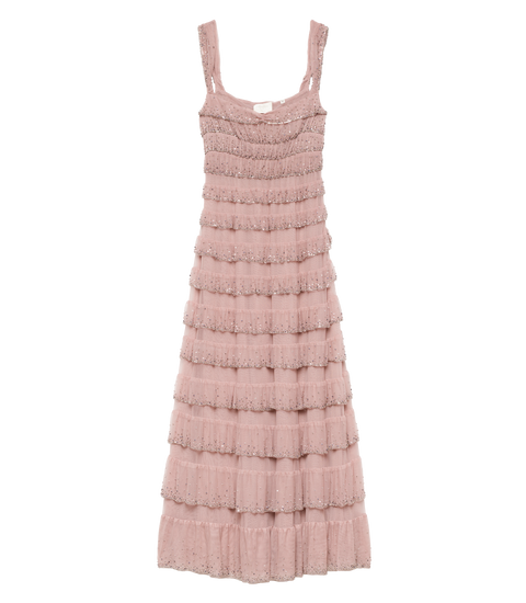 PIERRETTE DRESS -- PALE ROSE
