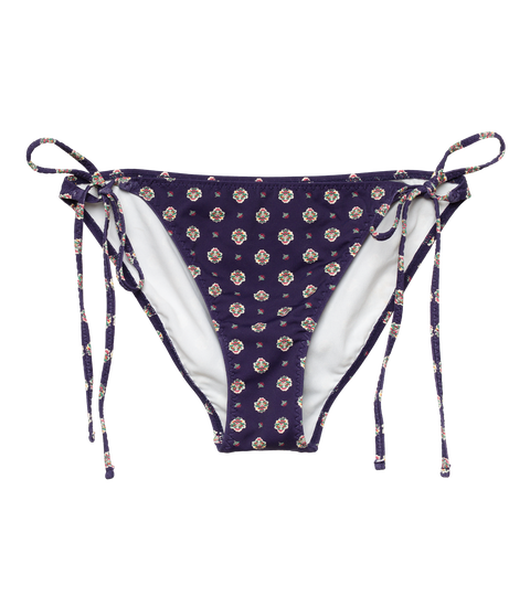 POSITANO BIKINI BOTTOM -- NAVY CADIZ FOULARD