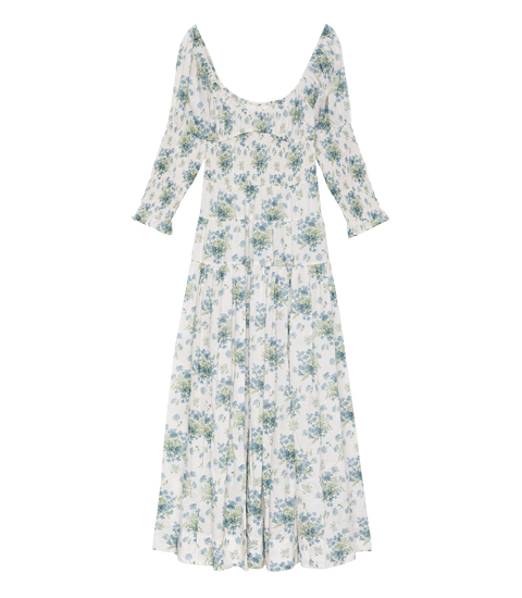 SERAPHINA DRESS -- CRÈME LANTANA FLORAL