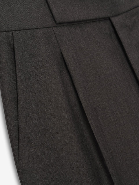 Wool Straight Leg Trouser