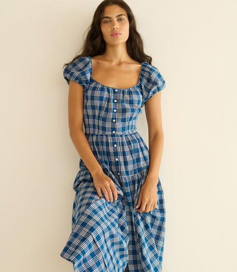 VALENNE DRESS -- DORSET PLAID