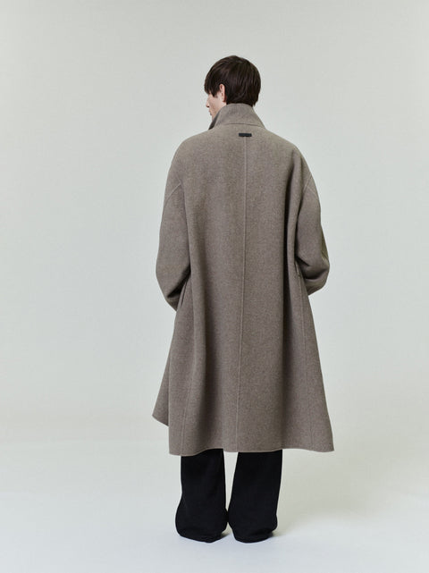 Wool Cashmere Highneck Coat