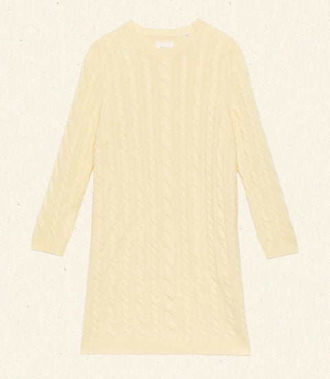 ALICE CASHMERE DRESS -- BUTTERCUP