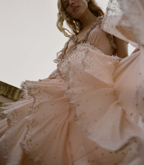 ANTOINETTE ANNIVERSARY DRESS -- ANTIQUE BLUSH
