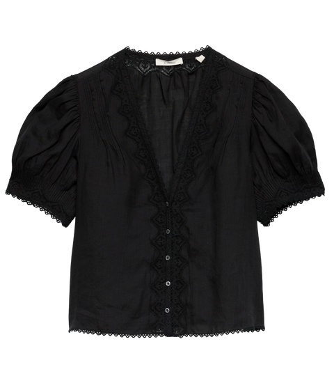 BRIGITTA TOP -- BLACK