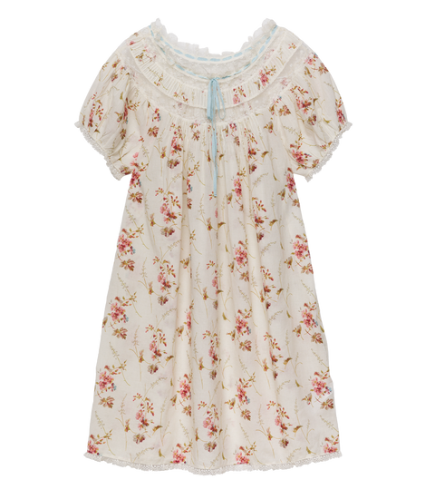 DAPHNE DRESS -- BLANC PRAIRIE ROSE