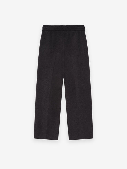 Wool Cashmere Drawstring Wide Leg Pant