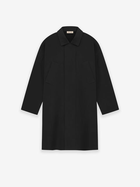 Wool Crepe 3/4 Length Trench