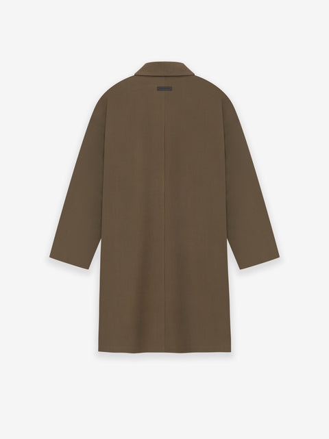 Wool Crepe 3/4 Length Trench