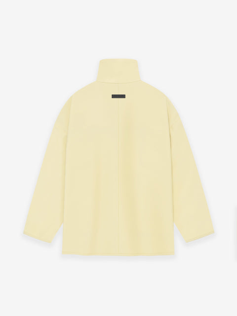 Wool Gabardine High Neck Jacket