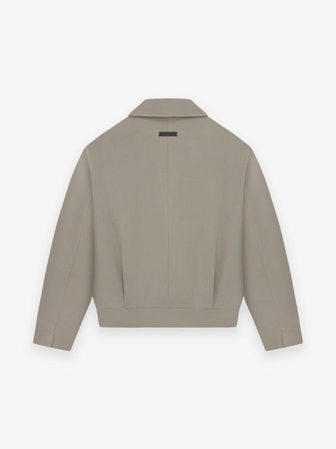 Wool Gabardine Notch Lapel Jacket