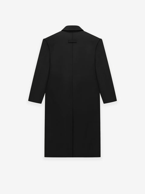 Wool Gabardine Double Breasted Overcoat