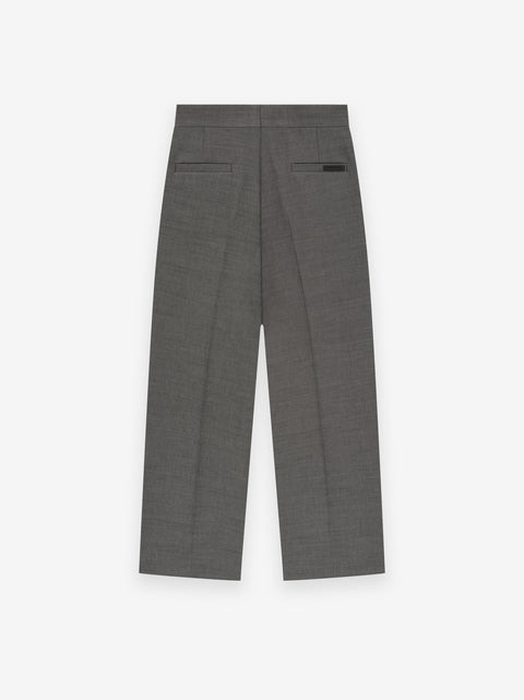 Double Cotton Wool Wide Leg Trousers