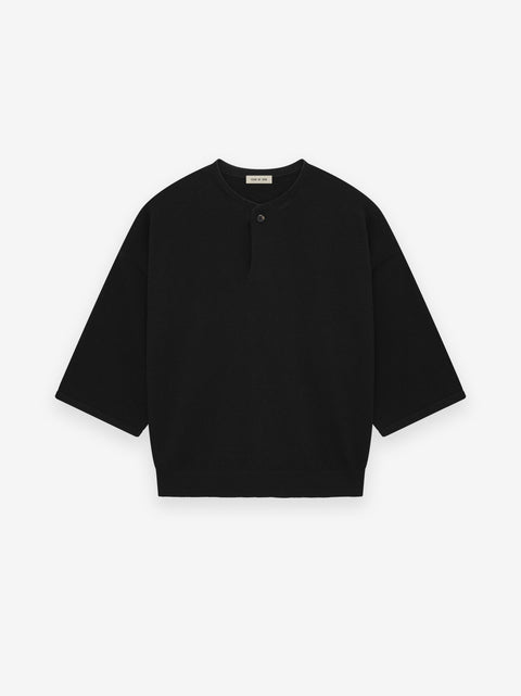 Fine Knit Henley Tee