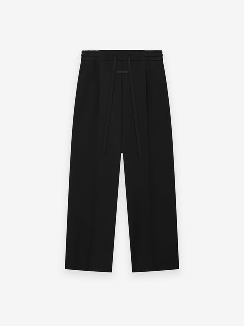Heavy Twill Drawstring Wide Leg Pant