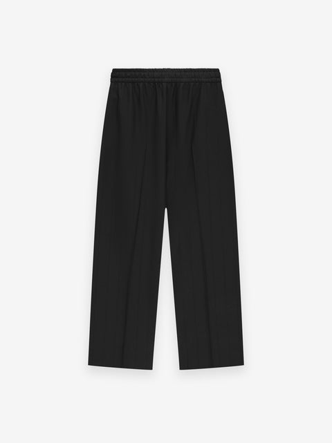 Pintstripe Drawstring Wide Leg Pant