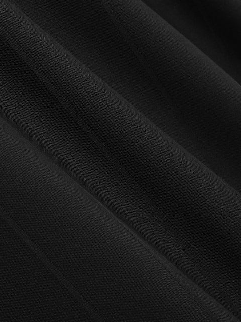 Pintstripe Drawstring Wide Leg Pant