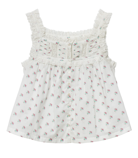 FIDELLA TOP -- PETIT POSY CALICO