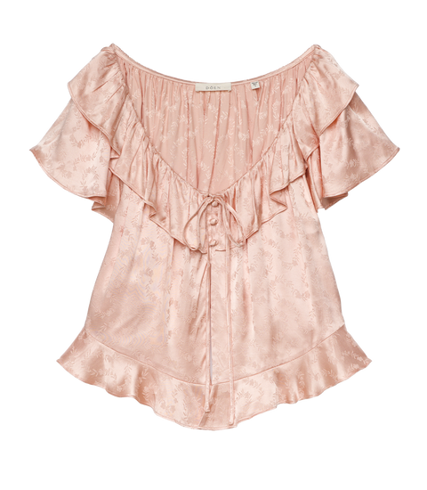 FLORIETTE TOP -- PEACH SORBET