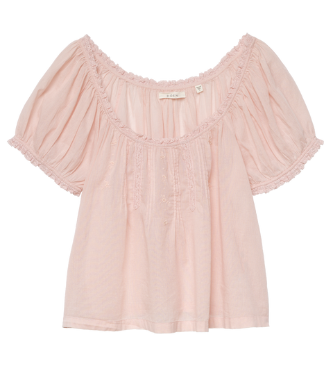 FREDERICA TOP -- BLUSH