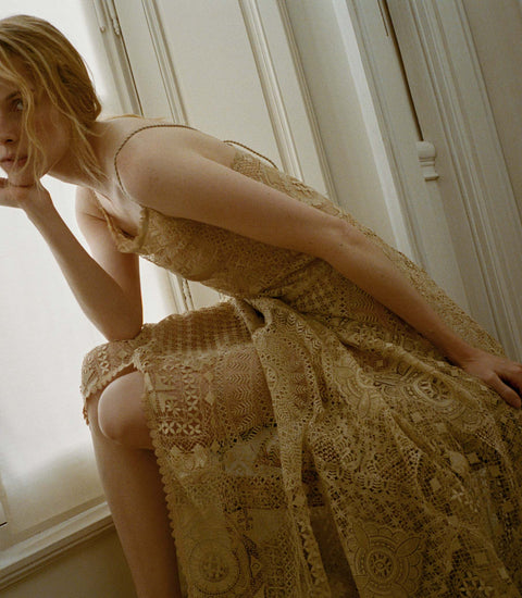 HANDKERCHIEF ANNIVERSARY DRESS -- PAILLE