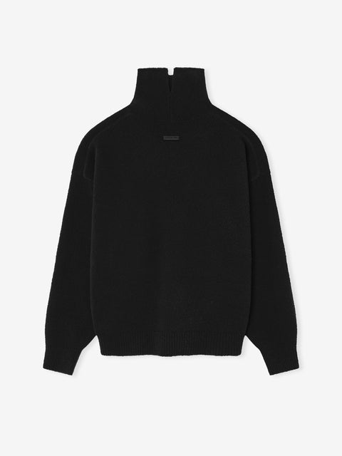 Wool Split High Neck Sweater