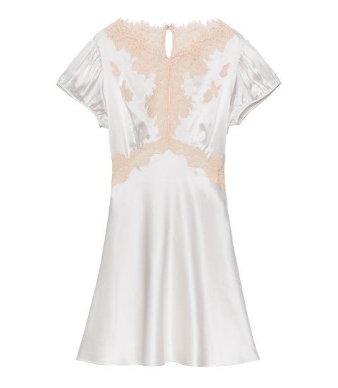 JUNIA DRESS -- SALT AND PEACH LACE